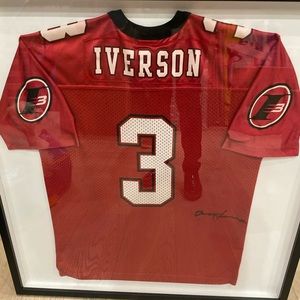 Allen Iverson autographed kids jersey